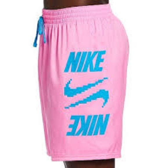 Nike Men’s Digi-Swoosh 7” Volley Swim Shorts Size Medium Neon Pink - Picture 7 of 7